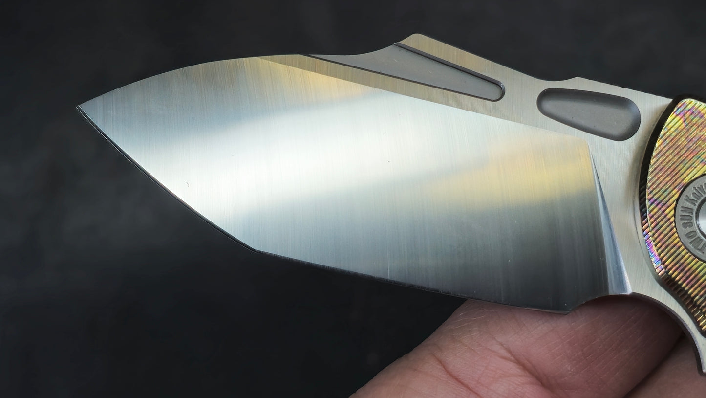 TWOSUN TS508 ANODIZED Titanium & Carbon Fiber Handle M390 (NEW)