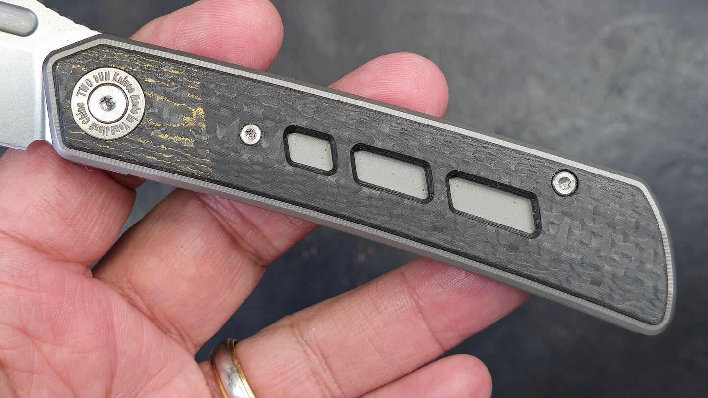TWOSUN TS474 Titanium/Carbon Fiber Handle M398 (NEW)