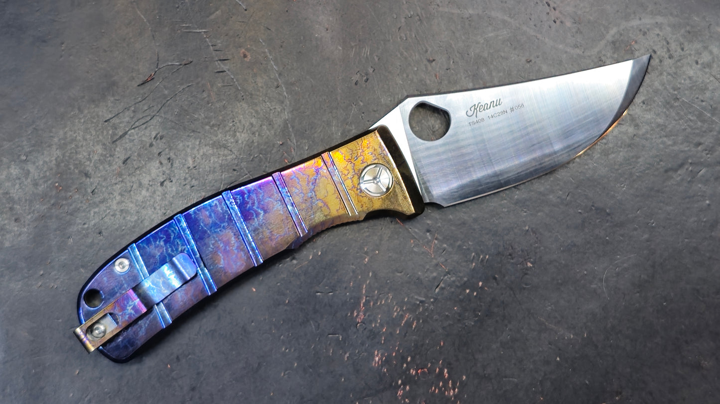 TWOSUN TS408 Titanium Handle 14C28N