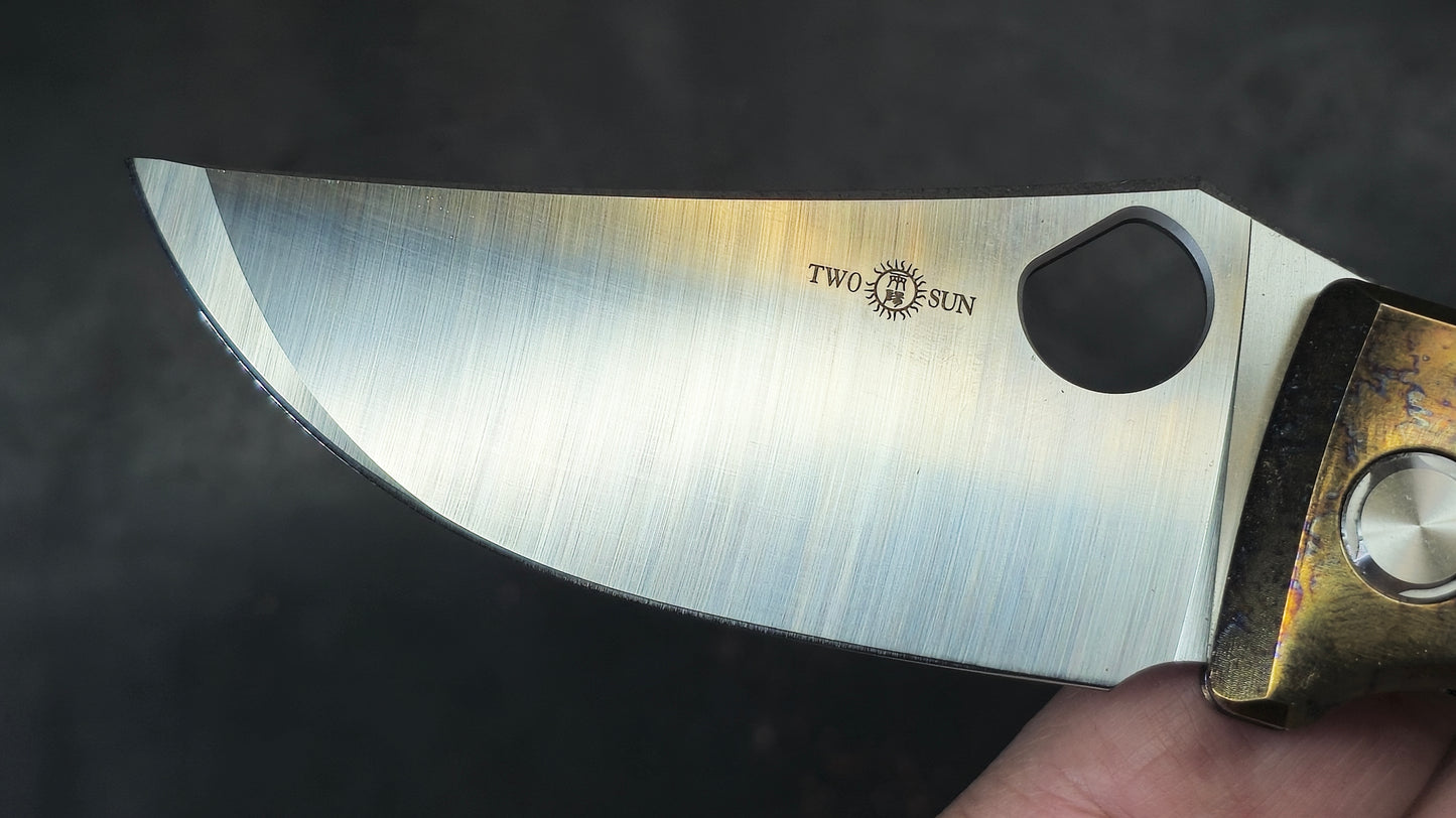 TWOSUN TS408 Titanium Handle 14C28N