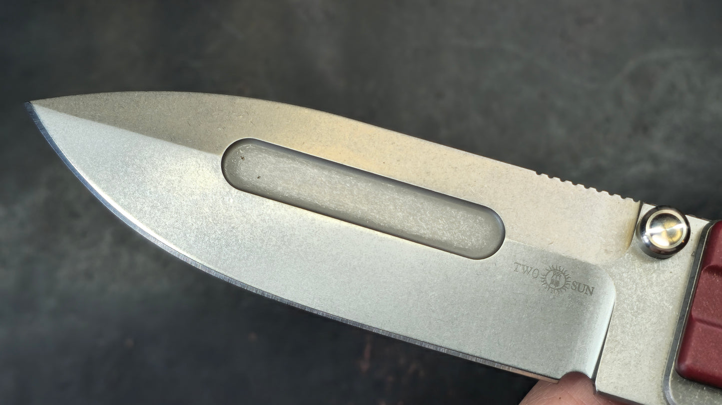 TWOSUN TS434 Titanium/G10 Handle D2 (NEW)
