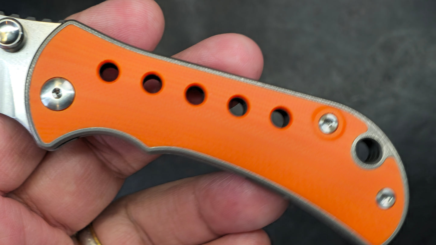 TWOSUN TS422 Titanium Handle Orange G10 Inlay K110 (NEW)