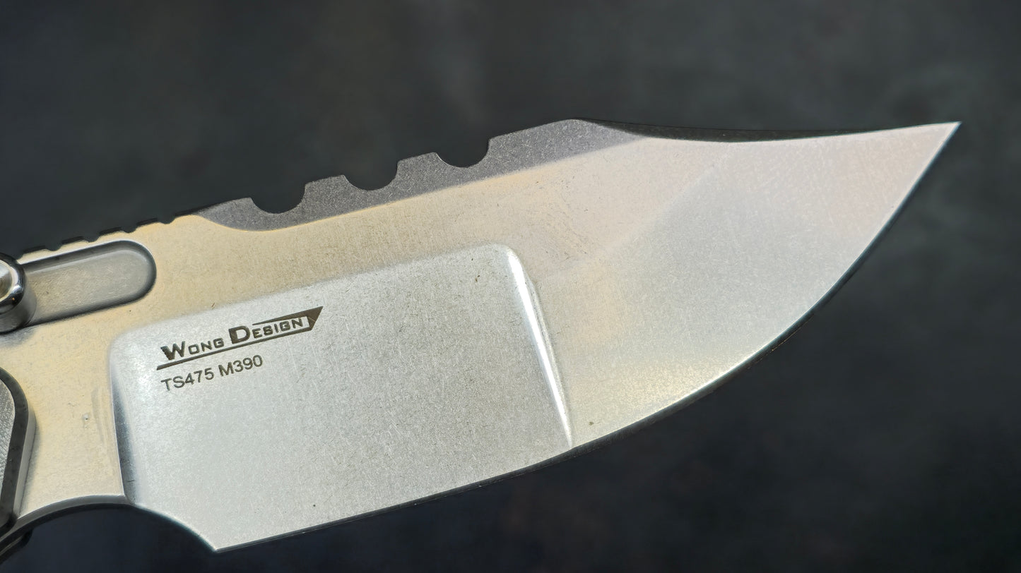 TWOSUN TS475 Titanium & Frag Carbon Fiber Handle M390 (NEW)