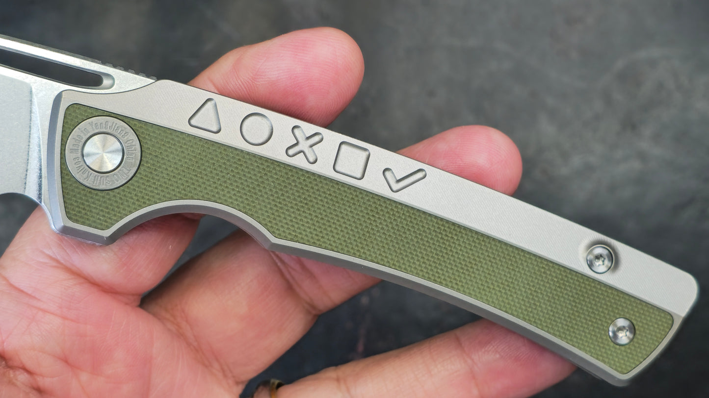 TWOSUN TS471 Titanium and G10 Handle 14C28N (NEW)