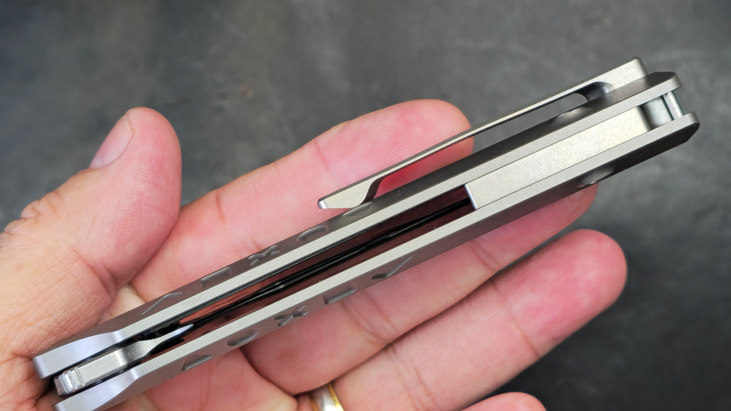 TWOSUN TS471 Titanium and G10 Handle 14C28N (NEW)