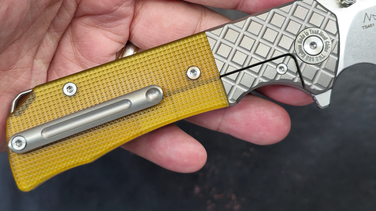 TWOSUN TS461 Titanium/PEI Handle M390 (NEW)