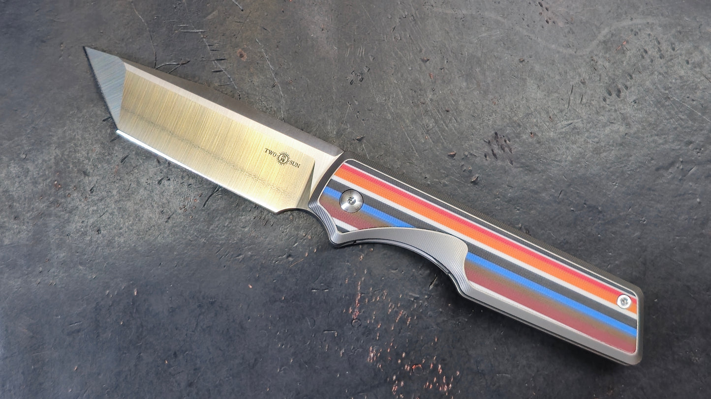 TWOSUN TS436 Serape G10 / Titanium Handle K110 (NEW)