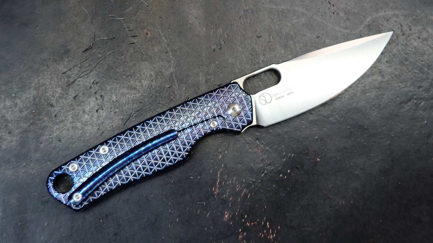 TWOSUN TS430 Titanium (ANODIZED) Handle N690 (NEW)