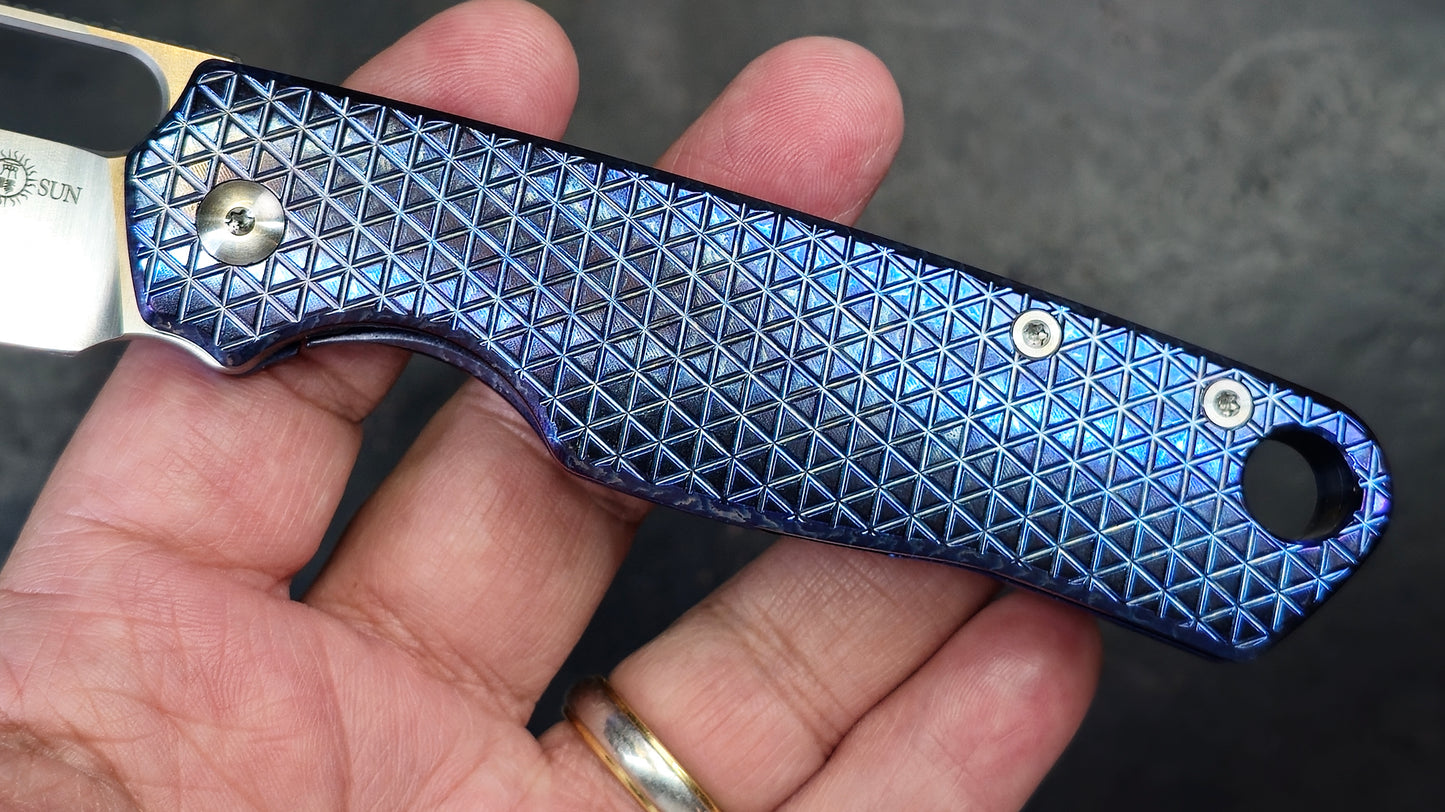 TWOSUN TS430 Titanium (ANODIZED) Handle N690 (NEW)