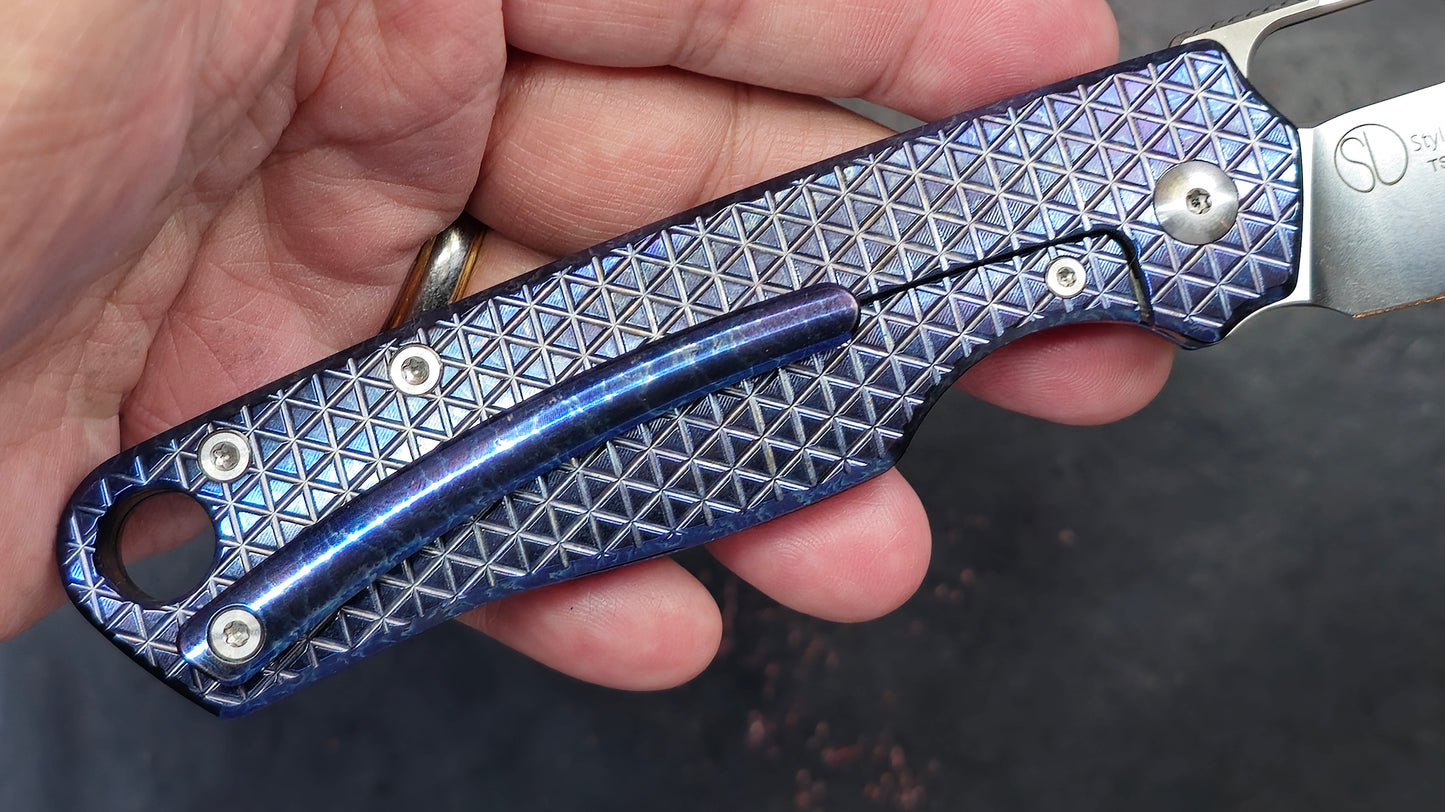TWOSUN TS430 Titanium (ANODIZED) Handle N690 (NEW)
