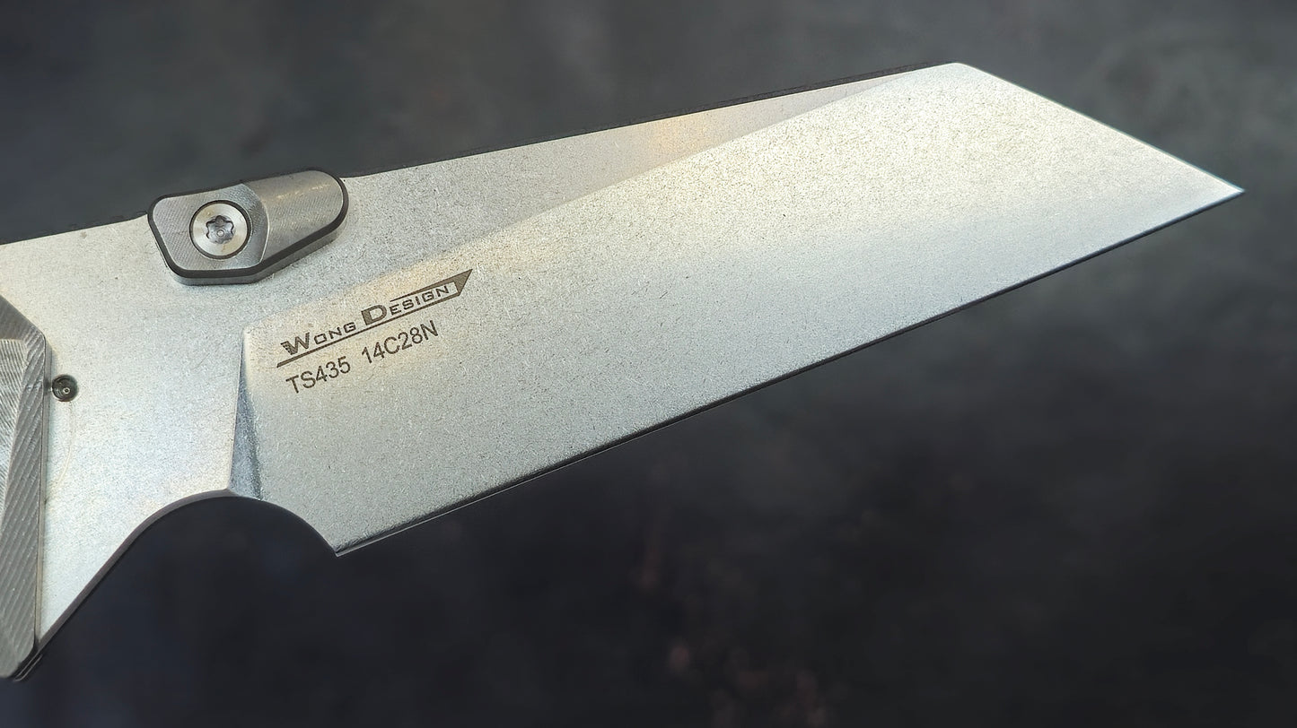 TWOSUN TS435 Titanium/G10 Handle 14C28N (NEW)