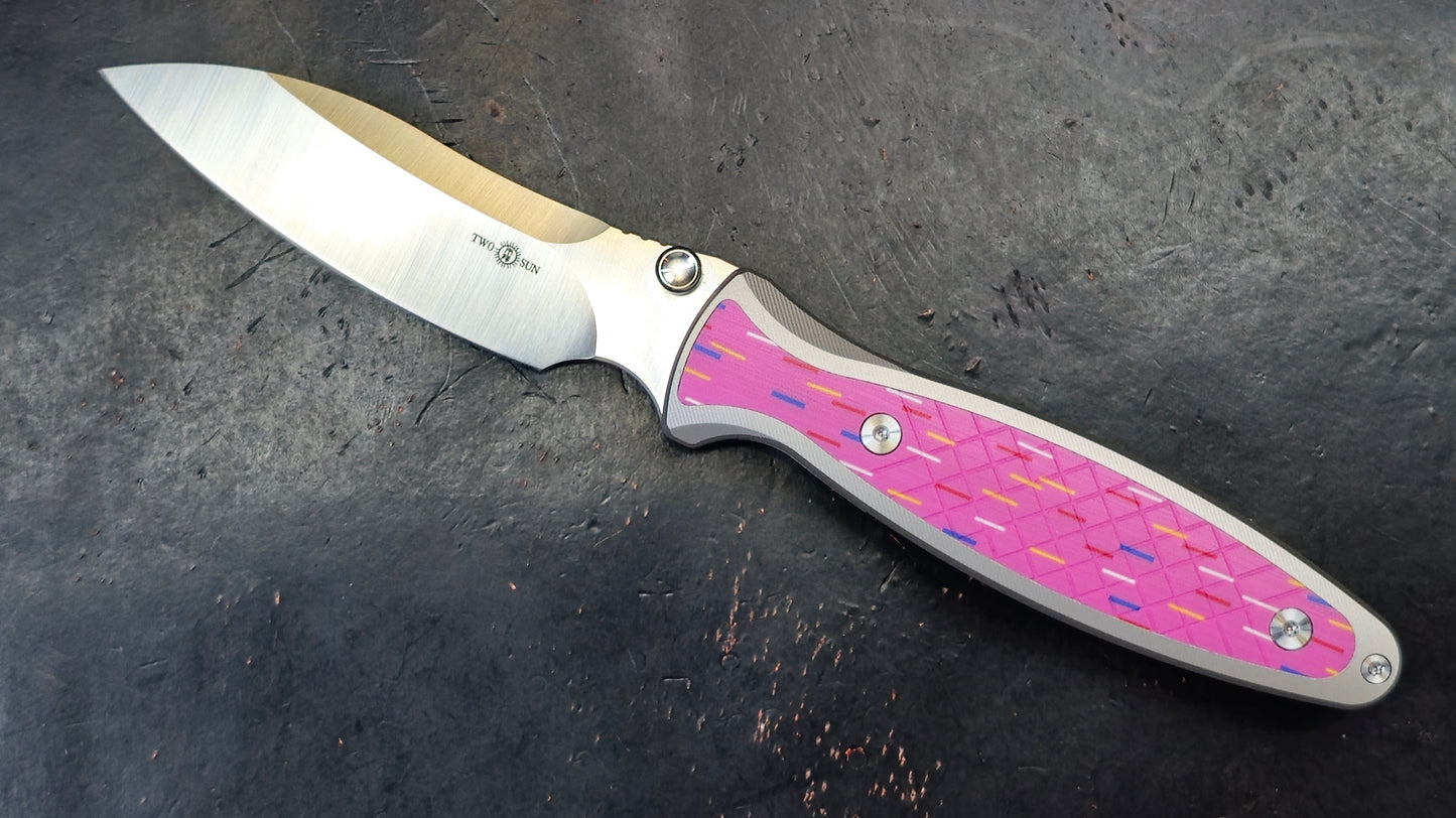 TWOSUN TS441 Titanium/G10 Handle 154CM (NEW)