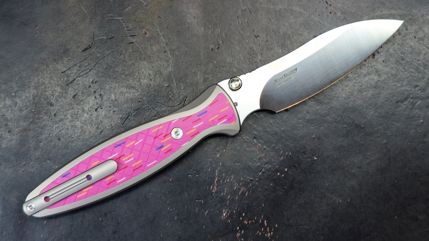 TWOSUN TS441 Titanium/G10 Handle 154CM (NEW)