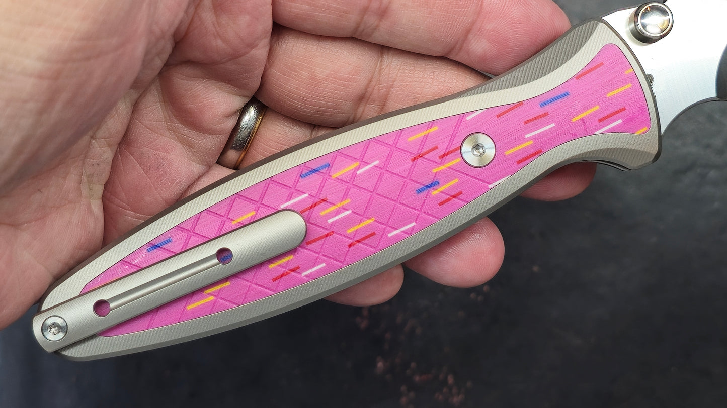 TWOSUN TS441 Titanium/G10 Handle 154CM (NEW)