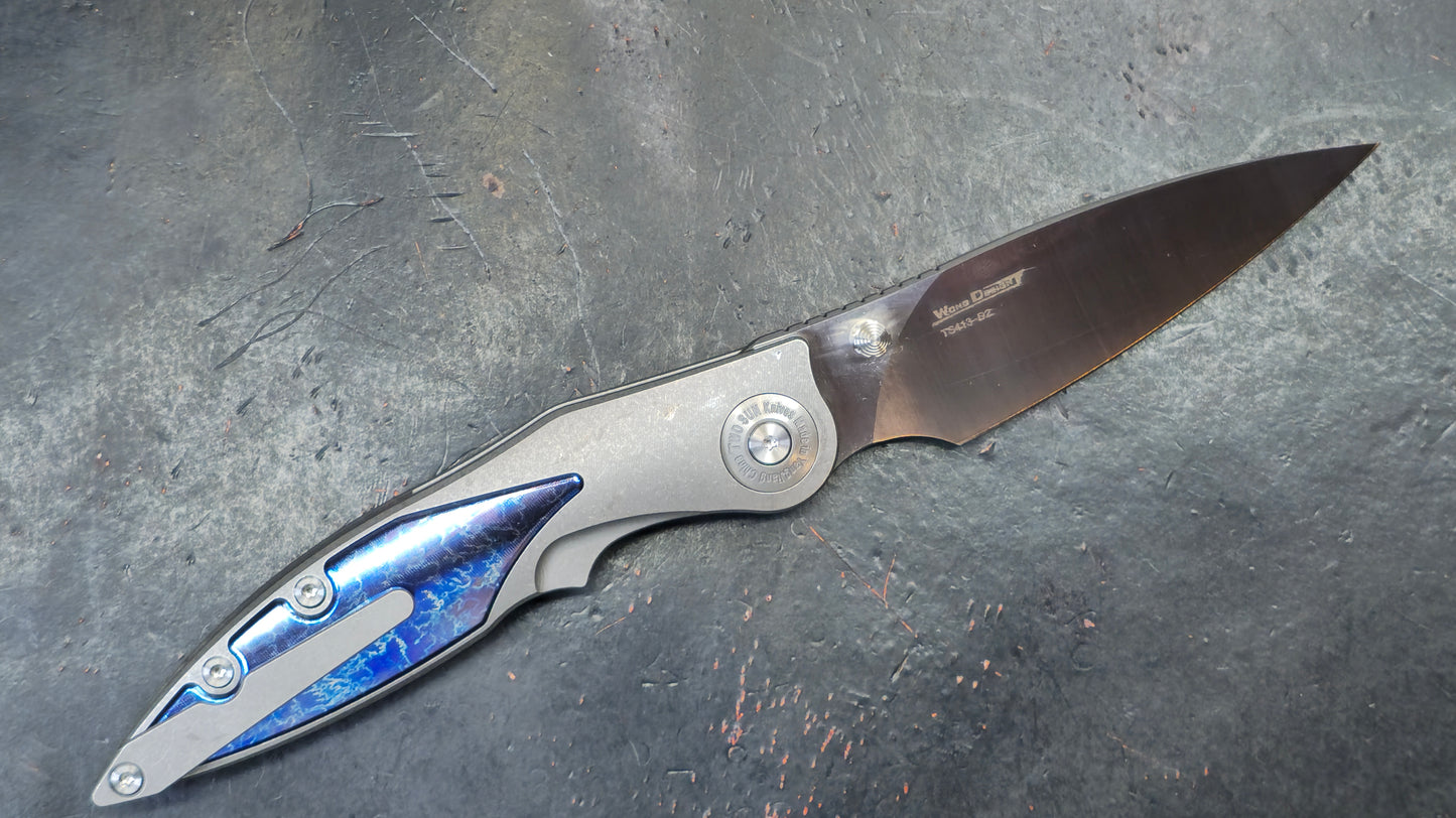 TWOSUN TS413 Titanium w/anodized insert Handle D2