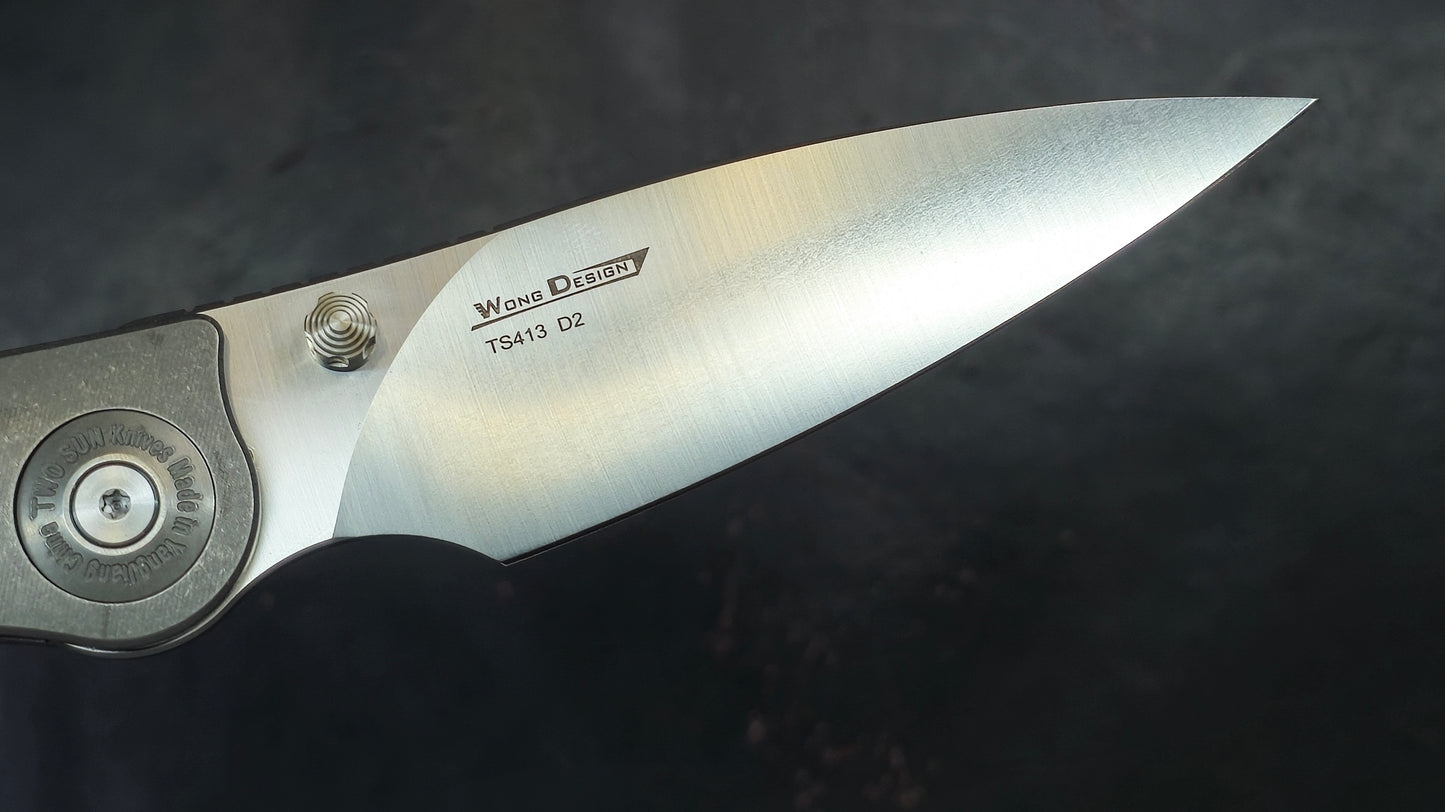 TWOSUN TS413 Titanium w/anodized insert Handle D2