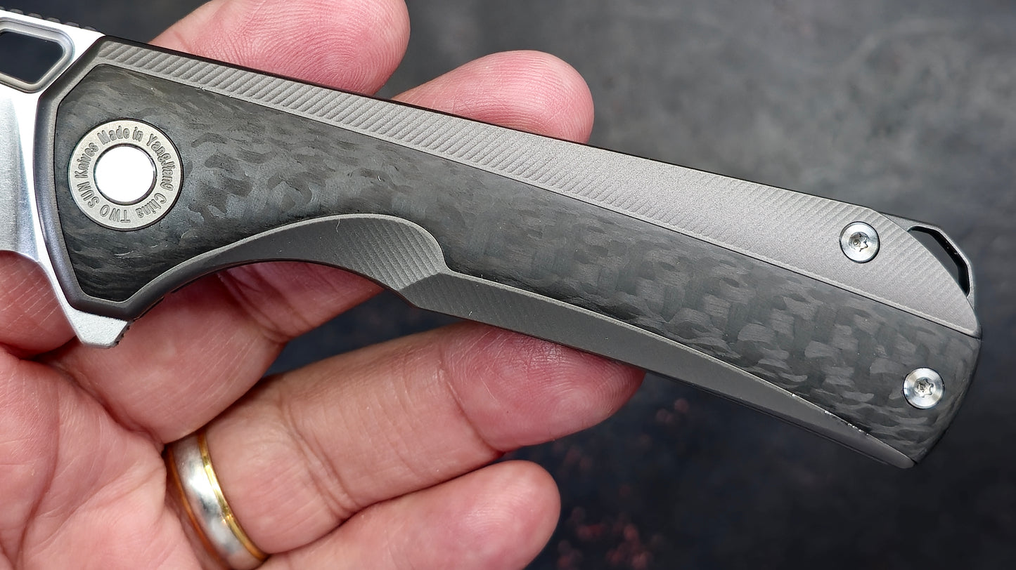 TWOSUN TS419 Titanium/Carbon Fiber Handle YJ01-V1 (NEW)