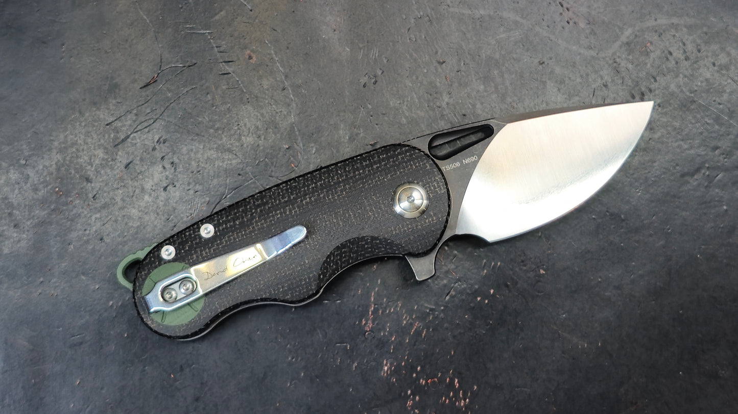 TWOSUN TS506 Black Micarta Handle N690 (NEW)