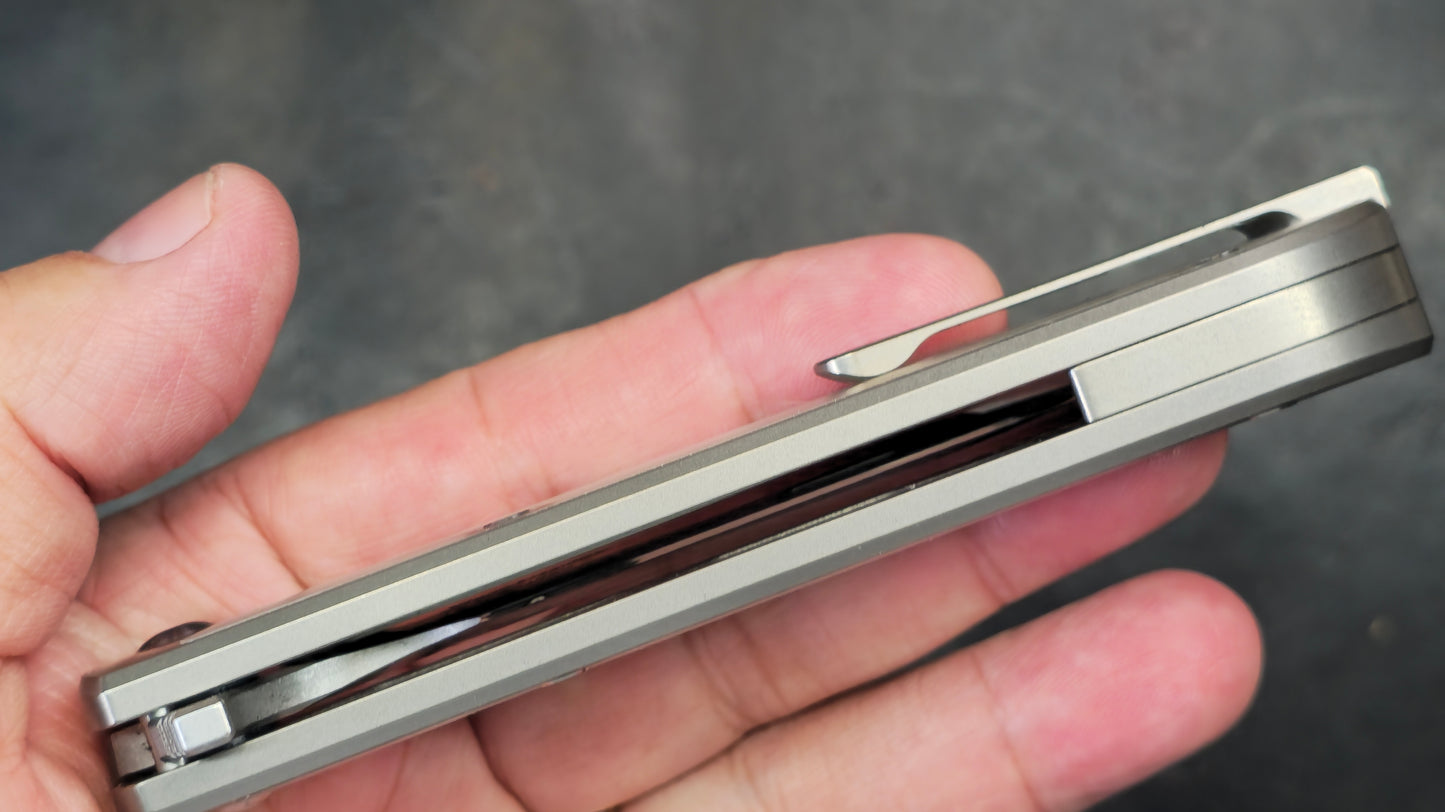 TWOSUN TS428 Titanium Acrylic inlay Handle N690 (NEW)