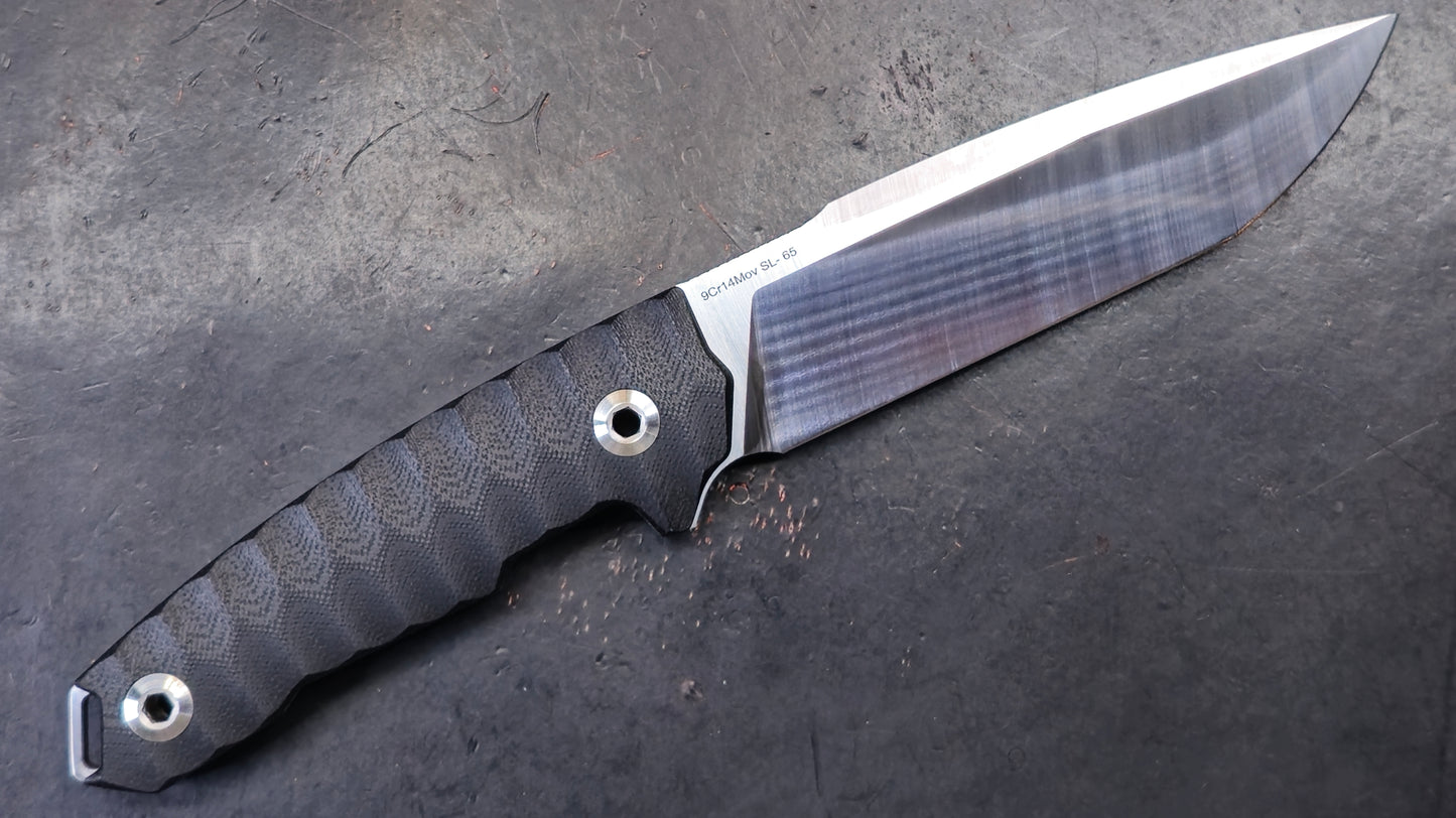 SIXLEAF SL-65 G-10 9CR14MOV With A Fire Starter Striker (NEW)