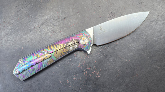 TWOSUN TS223 ENGRAVED Titanium M390 (NEW)