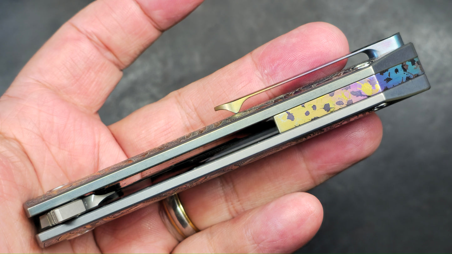 TWOSUN TS223 ENGRAVED Titanium M390 (NEW)