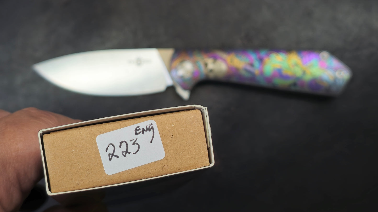 TWOSUN TS223 ENGRAVED Titanium M390 (NEW)