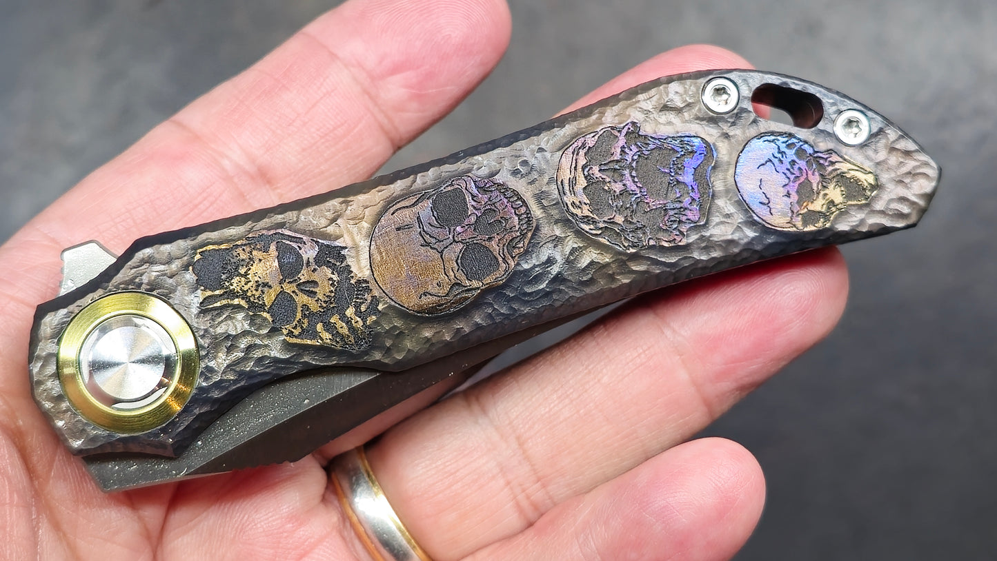 TWOSUN TS196 ENGRAVED Titanium M390 (NEW)