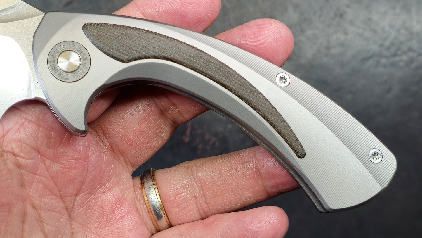 TWOSUN TS566 Micarta Titanium K110 (NEW)