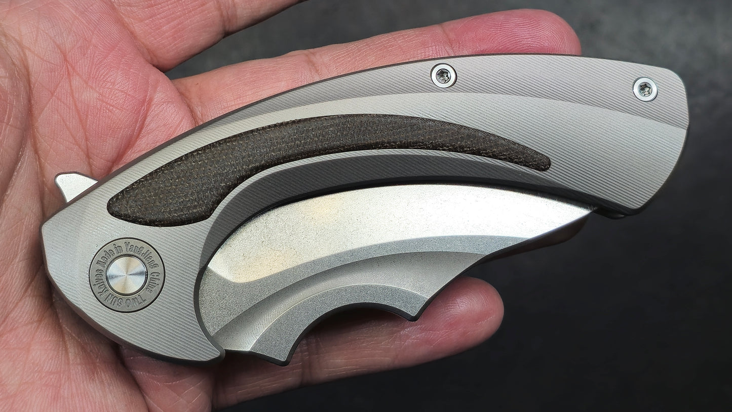 TWOSUN TS566 Micarta Titanium K110 (NEW)
