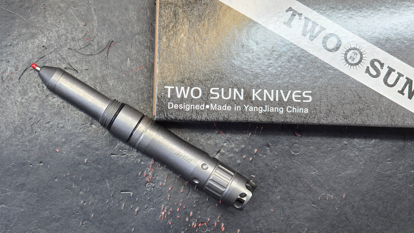 TWOSUN WS15 Titanium Whistle / Pen (NEW)