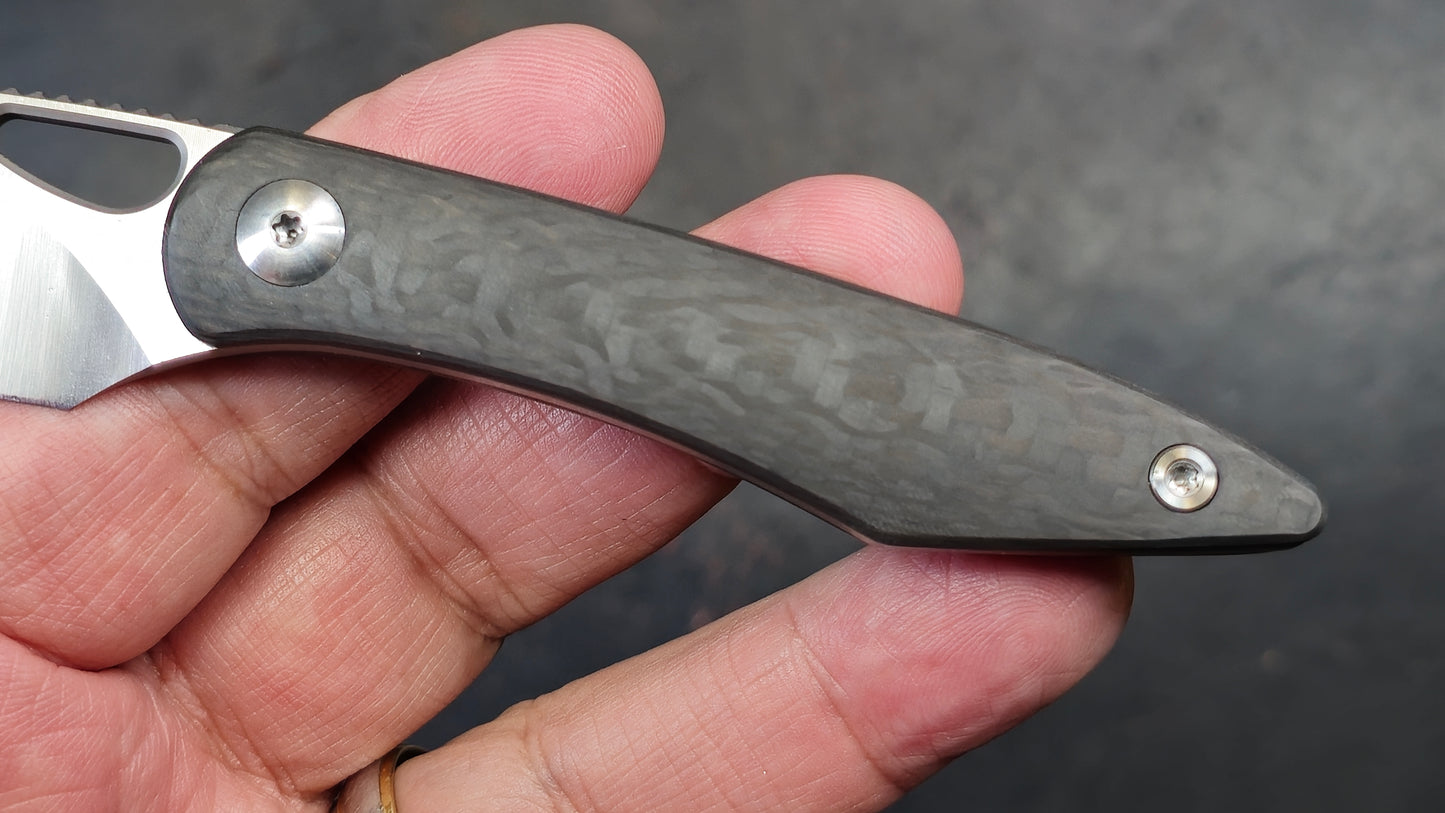 TWOSUN TS580 Fixed Blade Carbon Fiber M390 (NEW)