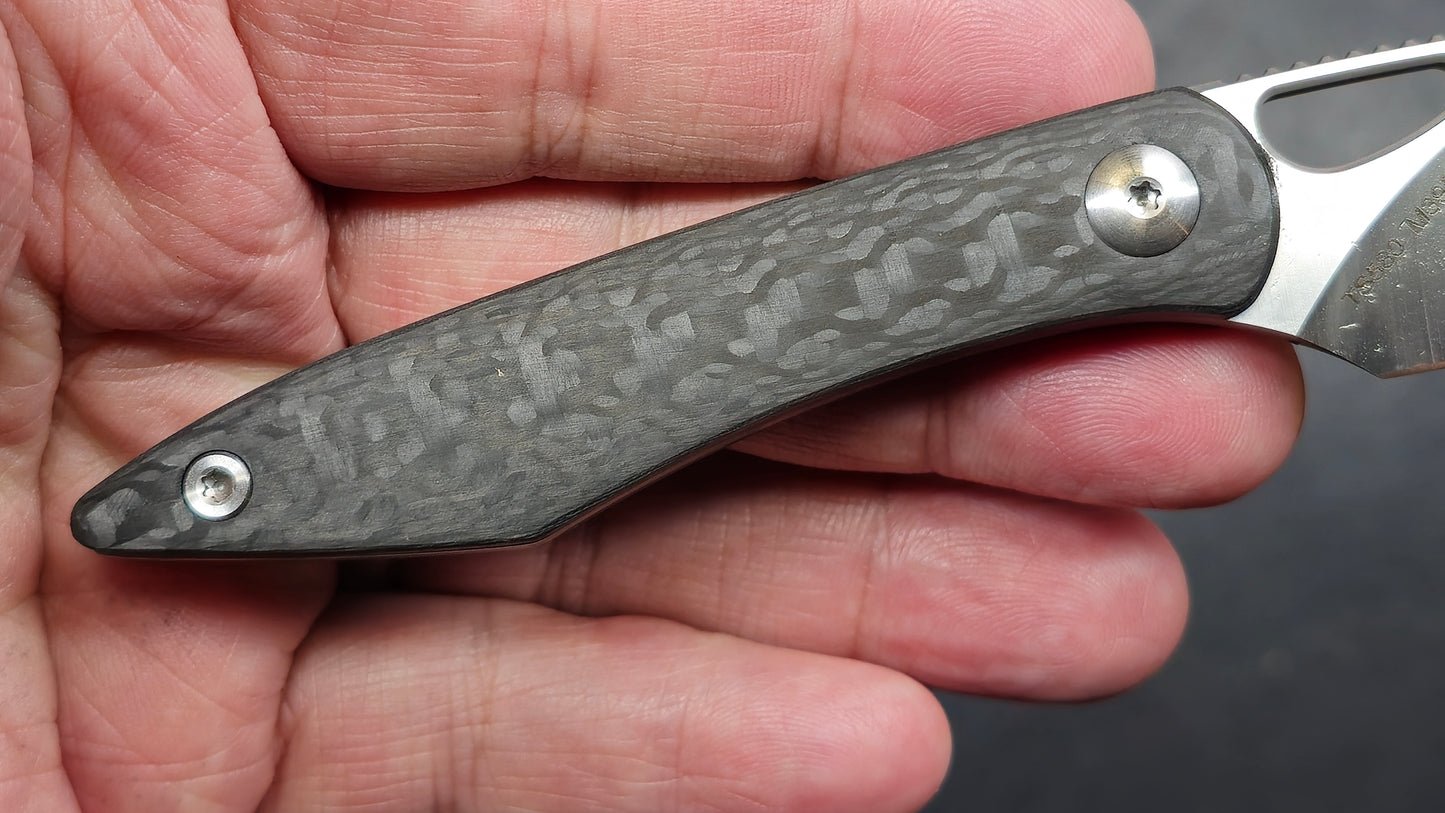 TWOSUN TS580 Fixed Blade Carbon Fiber M390 (NEW)