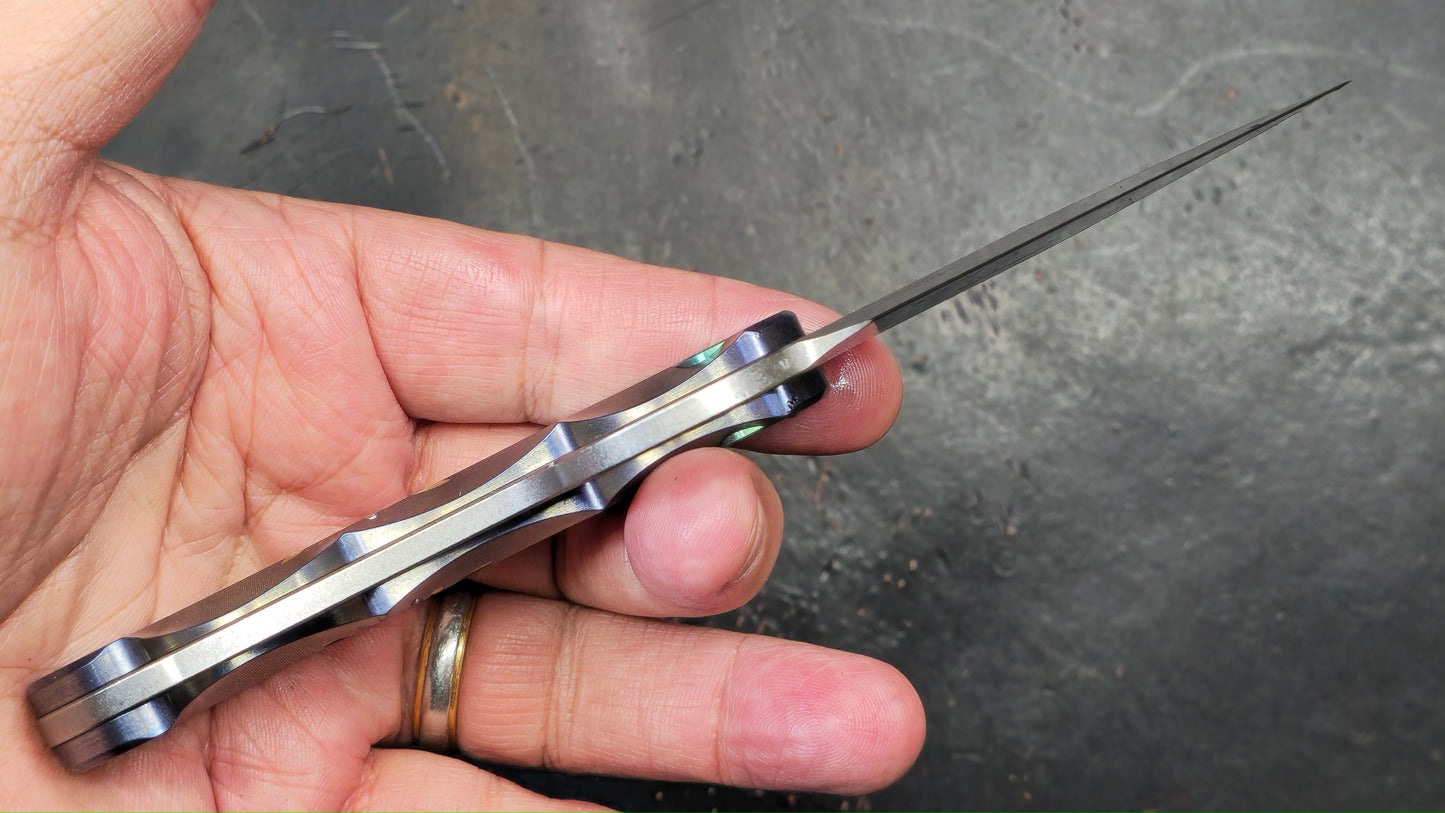 TWOSUN TS569 Fixed Blade Titanium 14C28N (NEW)