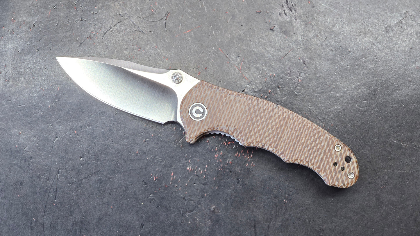 CIVIVI Hooligan Snakeskin Micarta SS liners D2 (USED)
