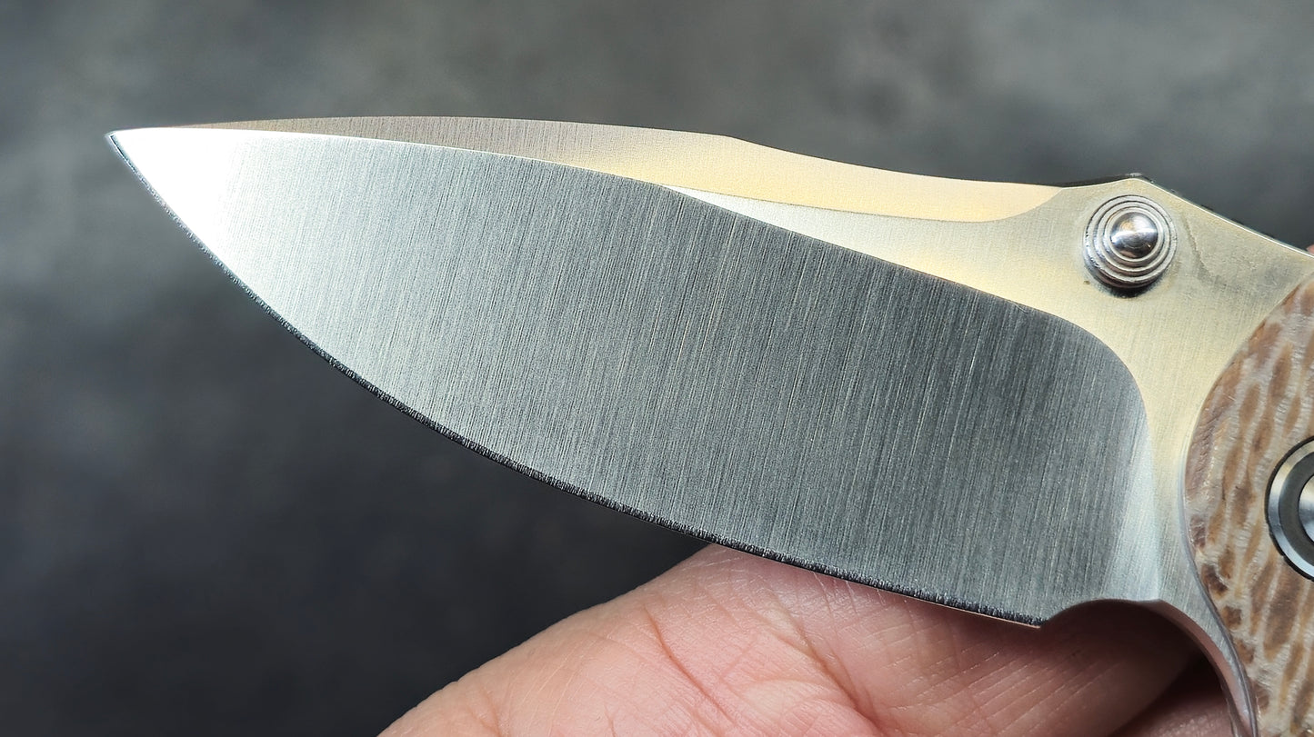 CIVIVI Hooligan Snakeskin Micarta SS liners D2 (USED)
