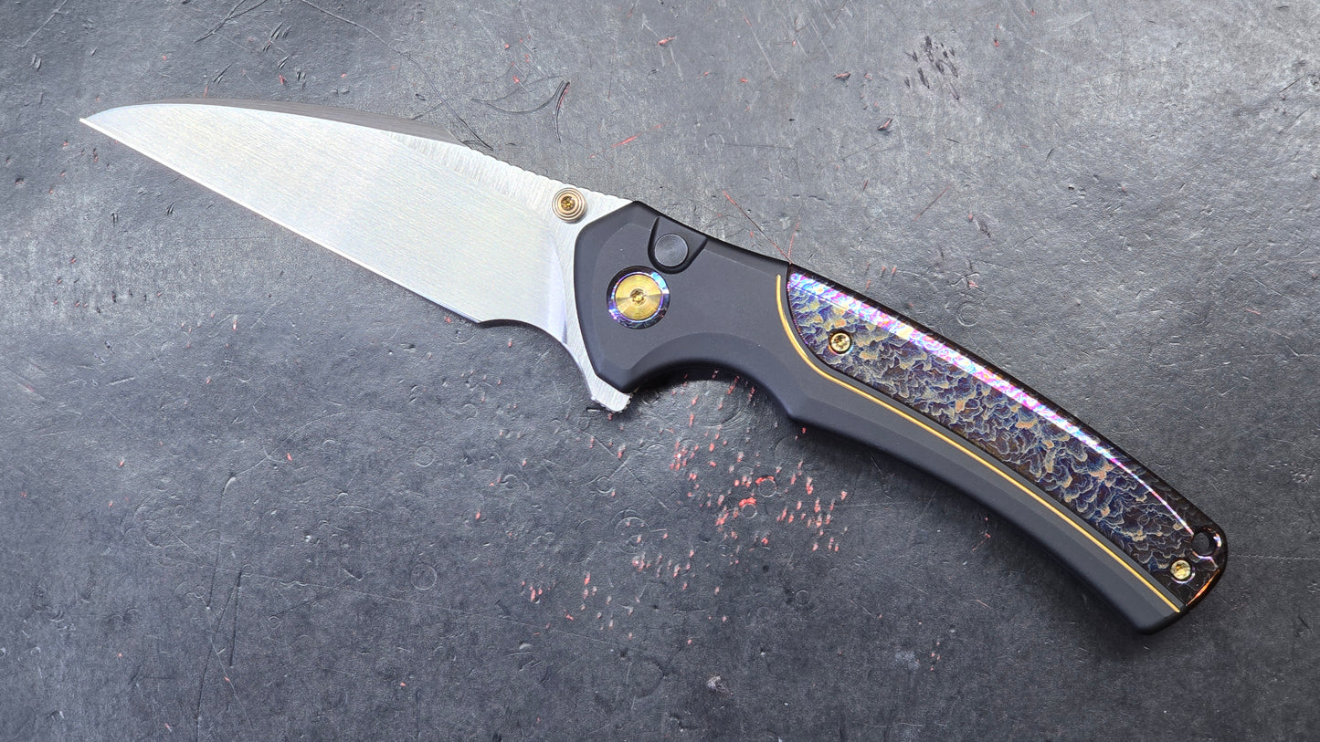 WE KNIFE Ziffius Black/Blue Titanium 20CV LIMITED (NEW)