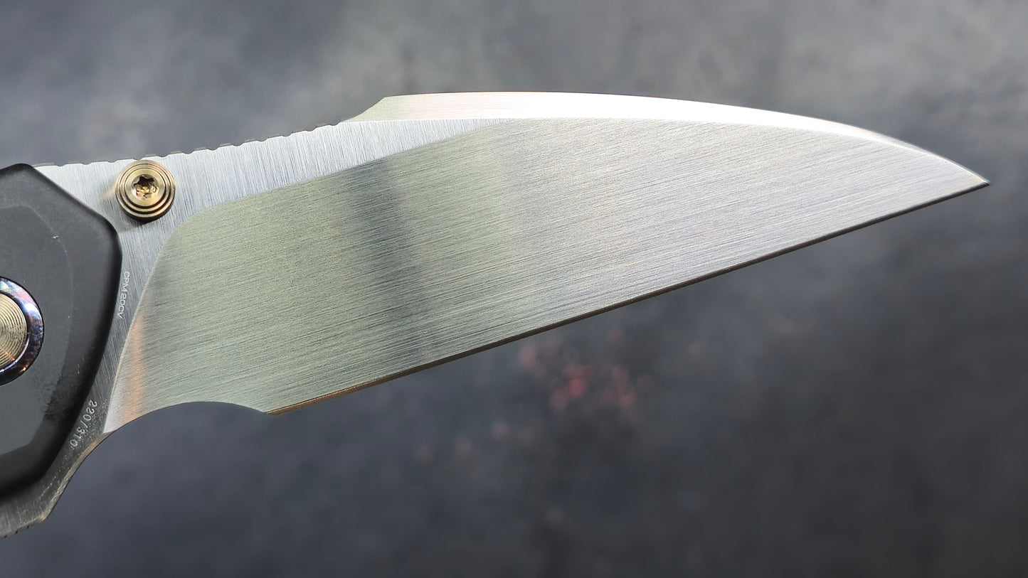 WE KNIFE Ziffius Black/Blue Titanium 20CV LIMITED (NEW)