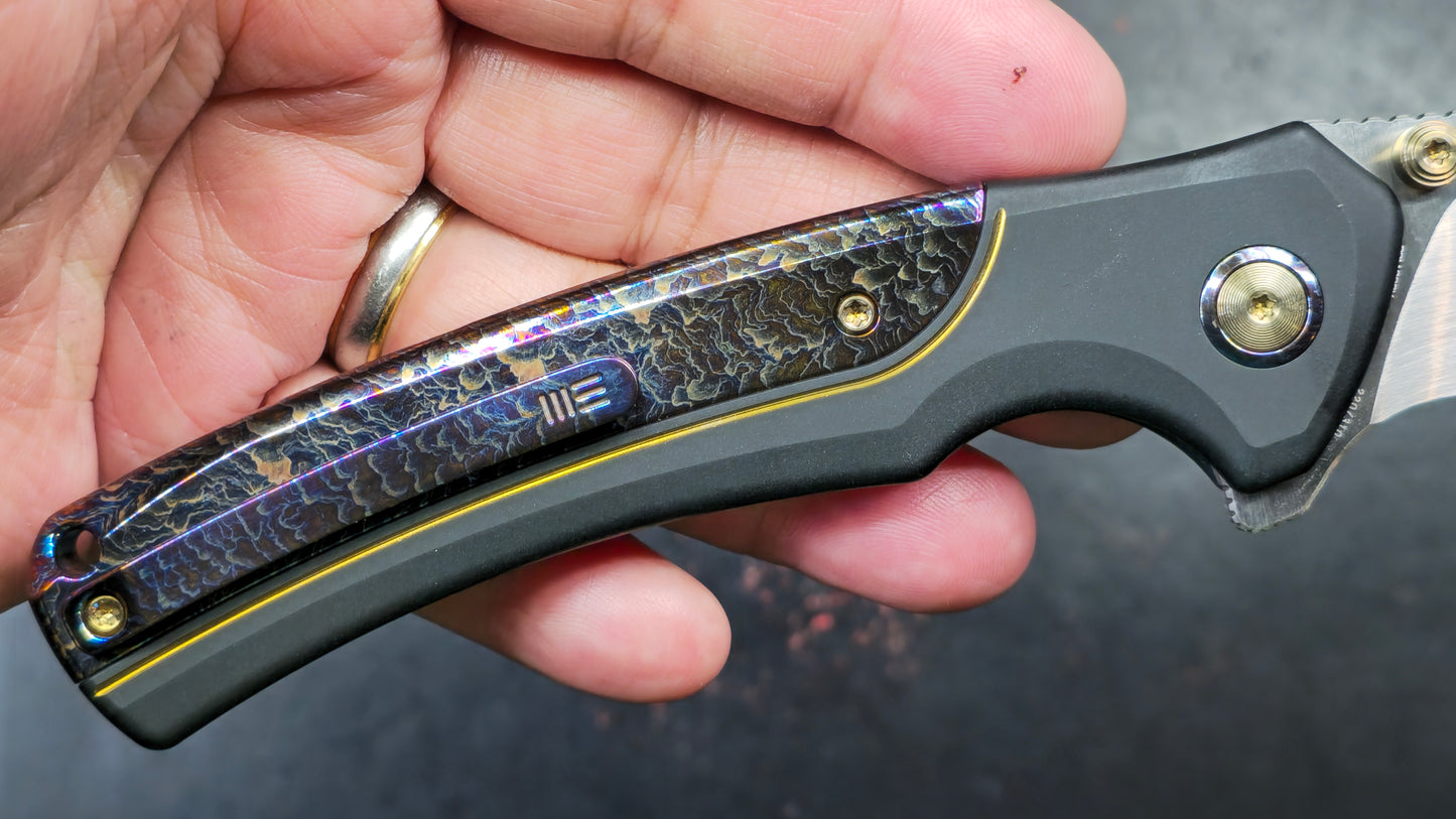 WE KNIFE Ziffius Black/Blue Titanium 20CV LIMITED (NEW)