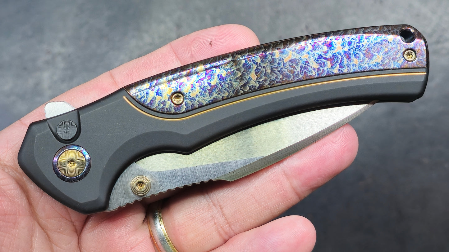 WE KNIFE Ziffius Black/Blue Titanium 20CV LIMITED (NEW)