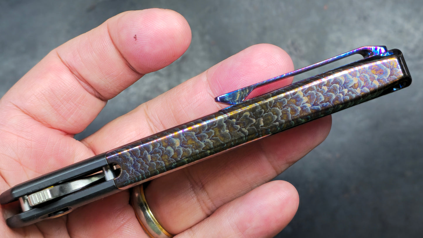 WE KNIFE Ziffius Black/Blue Titanium 20CV LIMITED (NEW)