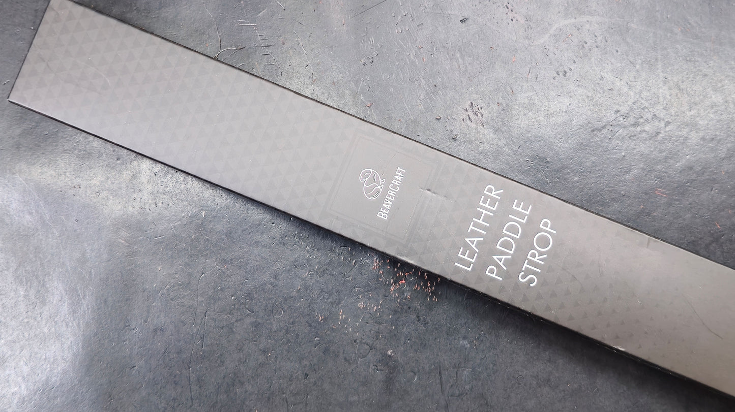 Beavercraft Leather paddle Strop w/rouge (NEW)