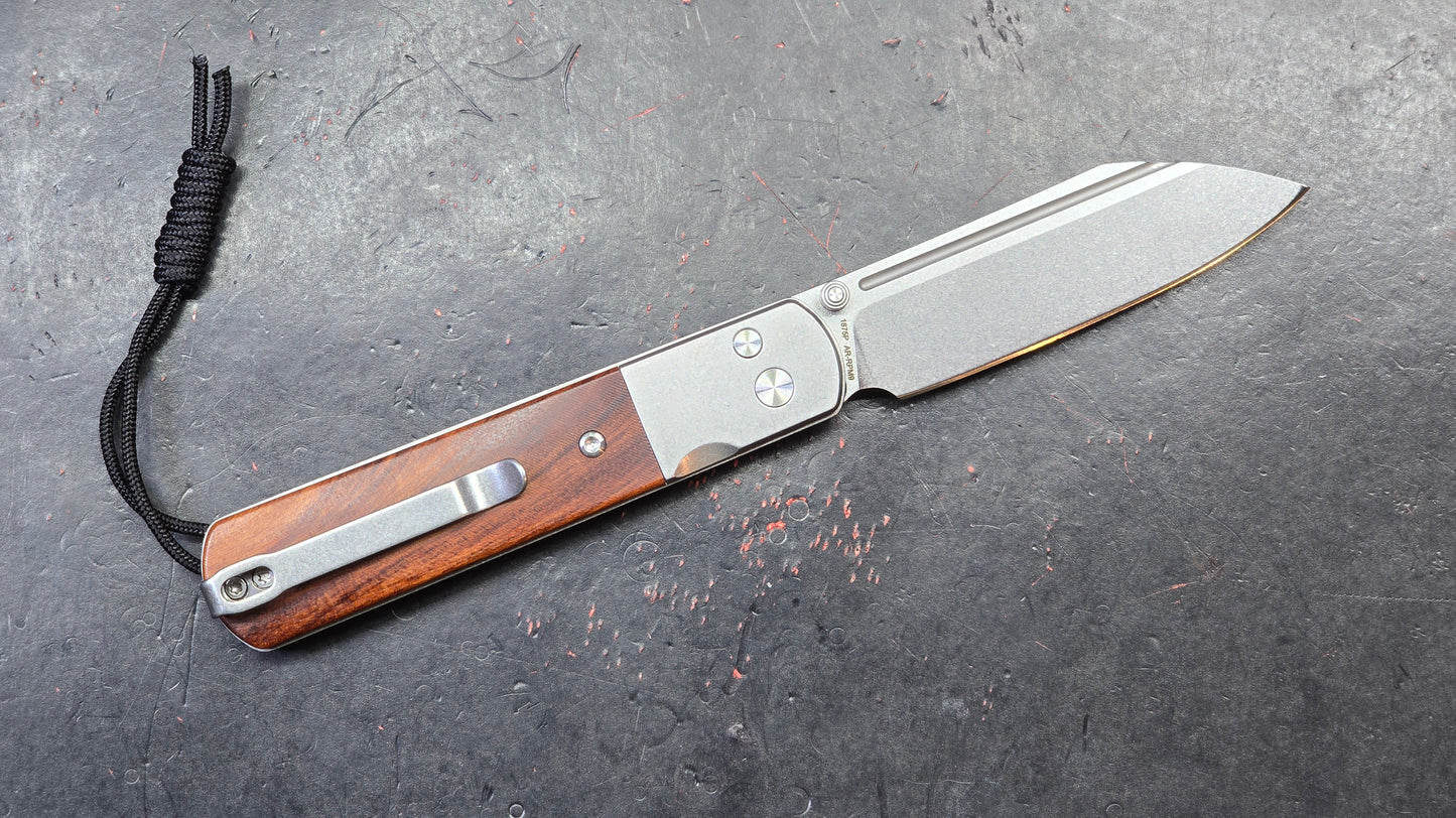 Artisan Cutlery Holm Button Lock with Safety Rosewood AR-RPM9 (NEW)