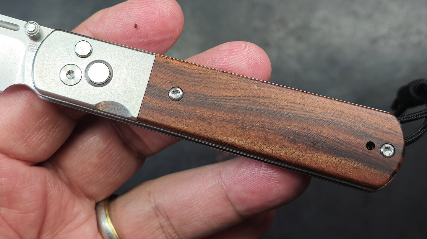 Artisan Cutlery Holm Button Lock with Safety Rosewood AR-RPM9 (NEW)