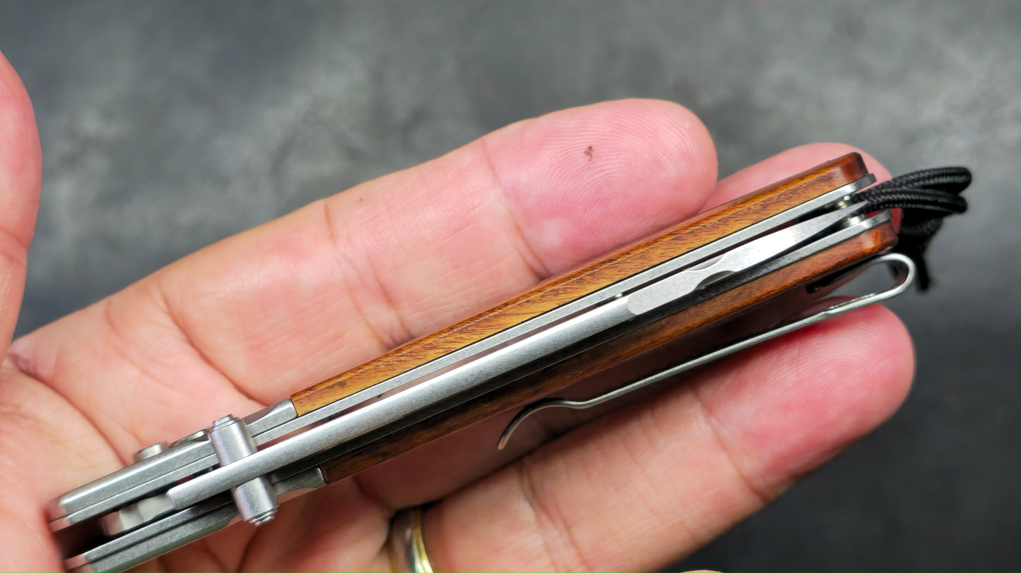 Artisan Cutlery Holm Button Lock with Safety Rosewood AR-RPM9 (NEW)