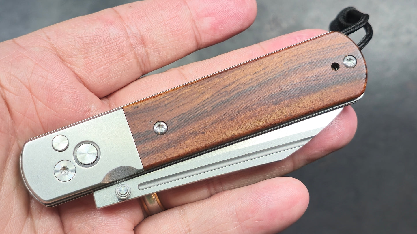 Artisan Cutlery Holm Button Lock with Safety Rosewood AR-RPM9 (NEW)