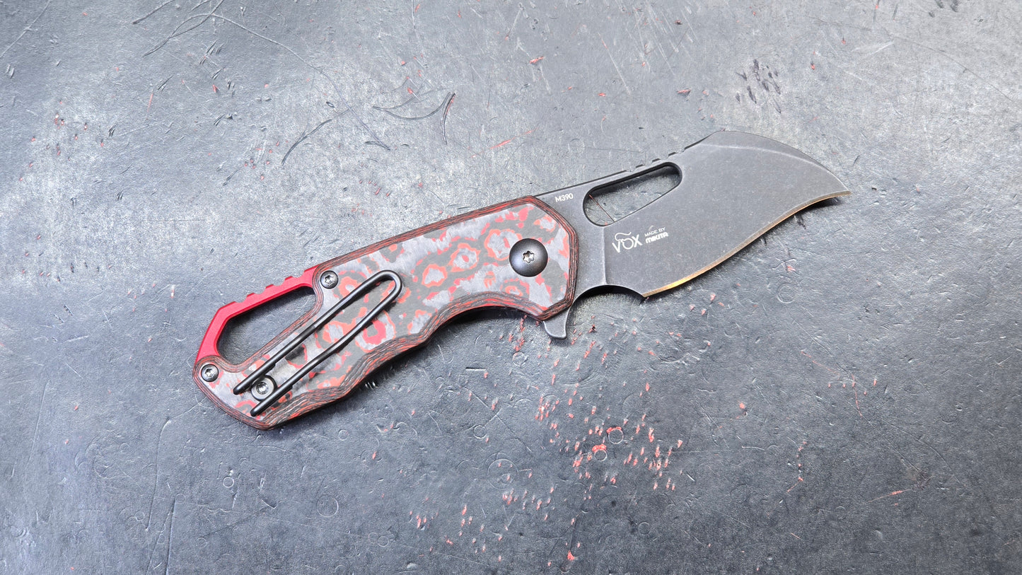 MKM ISONZO Lava Flow Fat Carbon CF Black Stonewash Hawk Bill M390 (NEW)