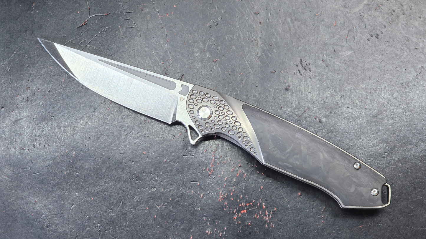 Tuya Knife Kingsman Titanium Carbon Fiber M390 (NEW)