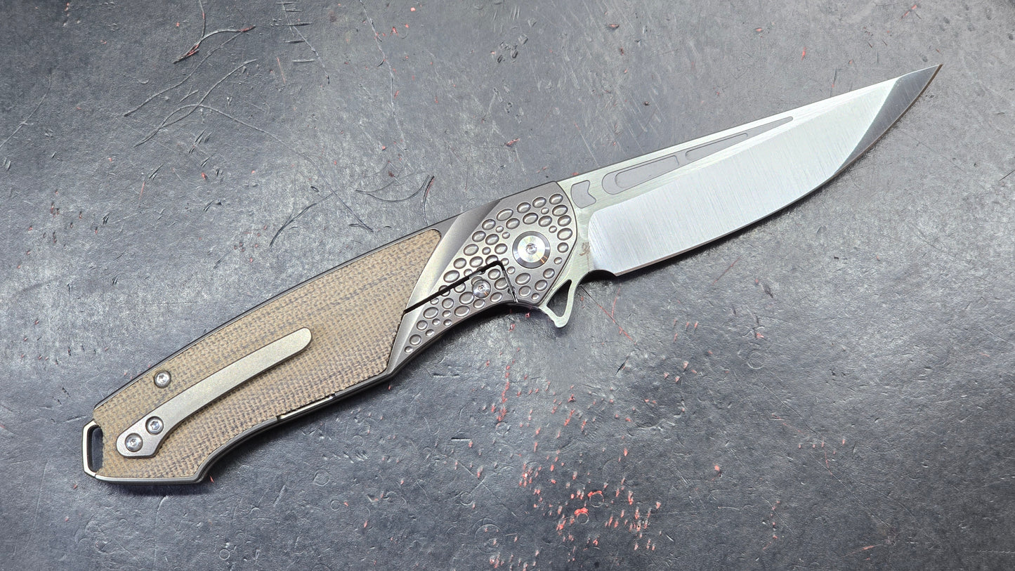 Tuya Knife Kingsman Titanium Micarta M390 (NEW)