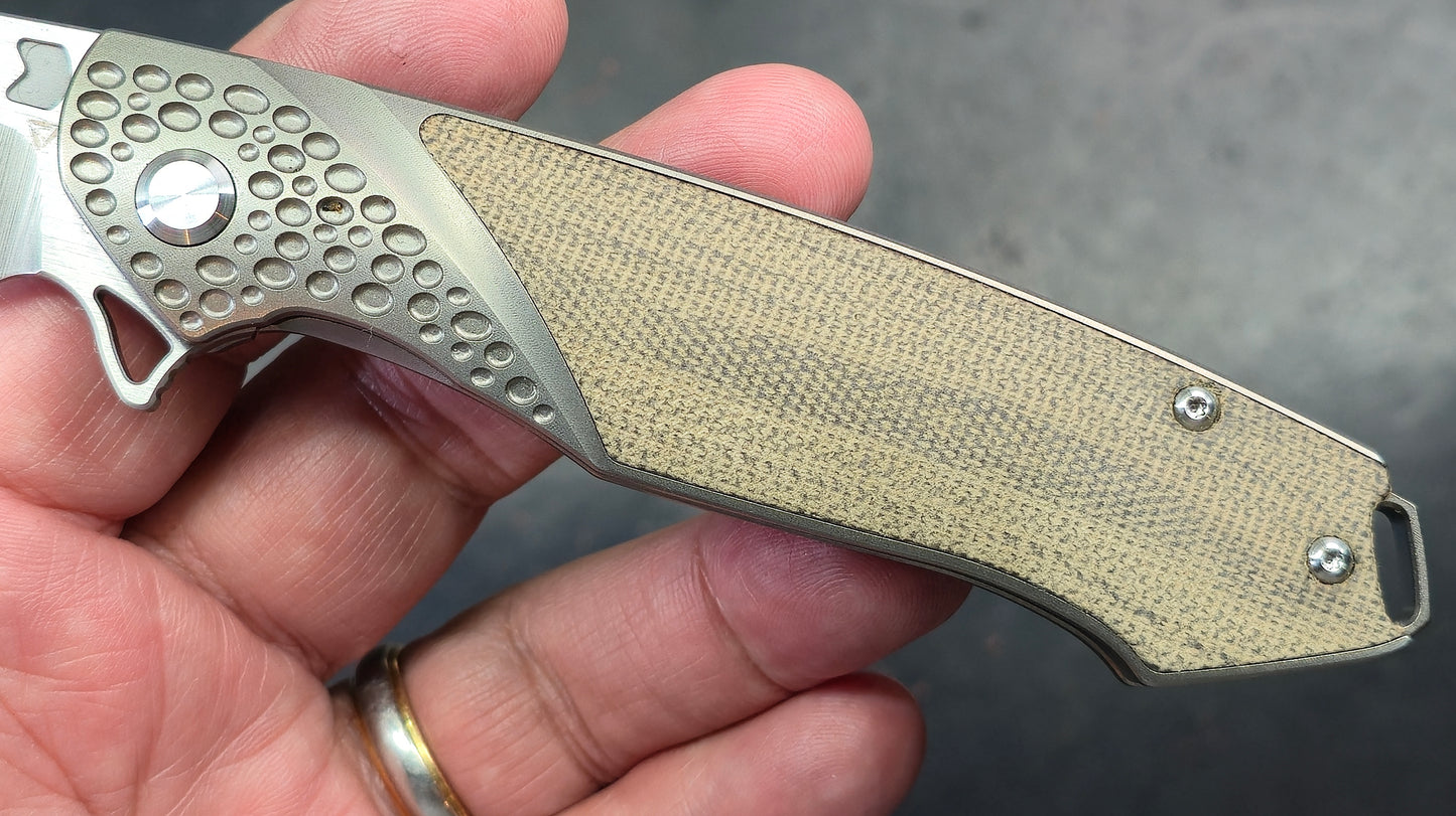 Tuya Knife Kingsman Titanium Micarta M390 (NEW)